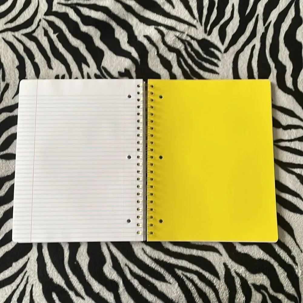 New Eccolo 5 subject college perforated converse hi top sneakers spiral notebook
